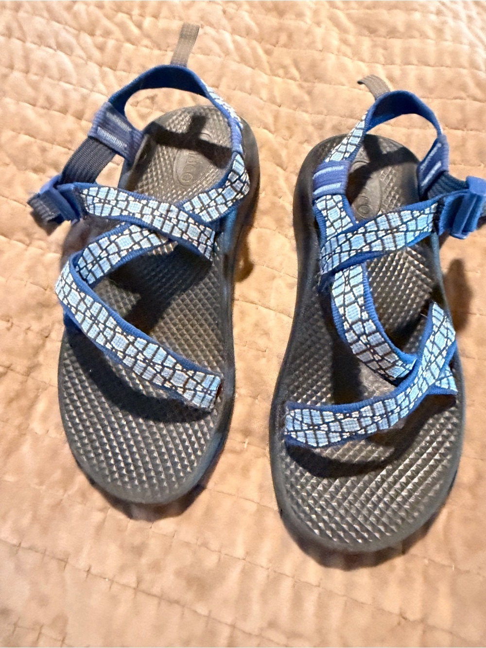 Chaco Kids Blue Patterned Outdoor Sandals